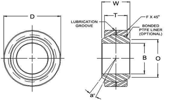 Uniball Spherical Bearing AIN