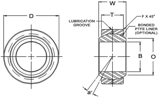 Uniball Spherical Bearing AIN