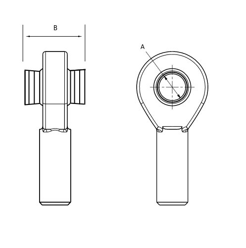 Misalignment Spacer For 1-1/2" Uniball For 3/4" Bolt 4-9/16" Stack Height