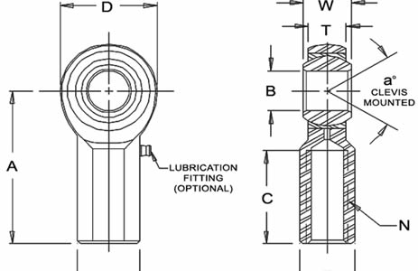 Rod End RSMX